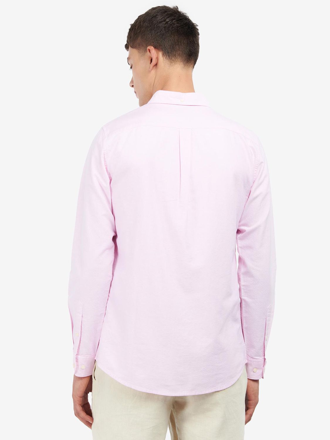 Barbour Tailored Fit Oxford Shirt, Pink at John Lewis & Partners