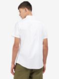 Barbour Oxford Cotton Short Sleeve Shirt, White