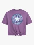 Converse Kids' Graphic Print Logo Tie Front T-Shirt
