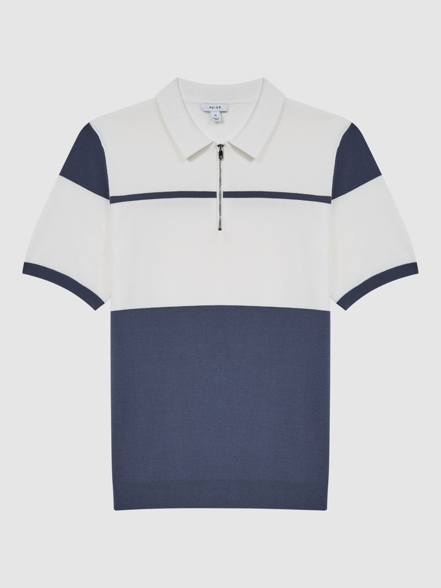 Reiss Floyd Slim Fit Half-Zip Polo Shirt - REISS