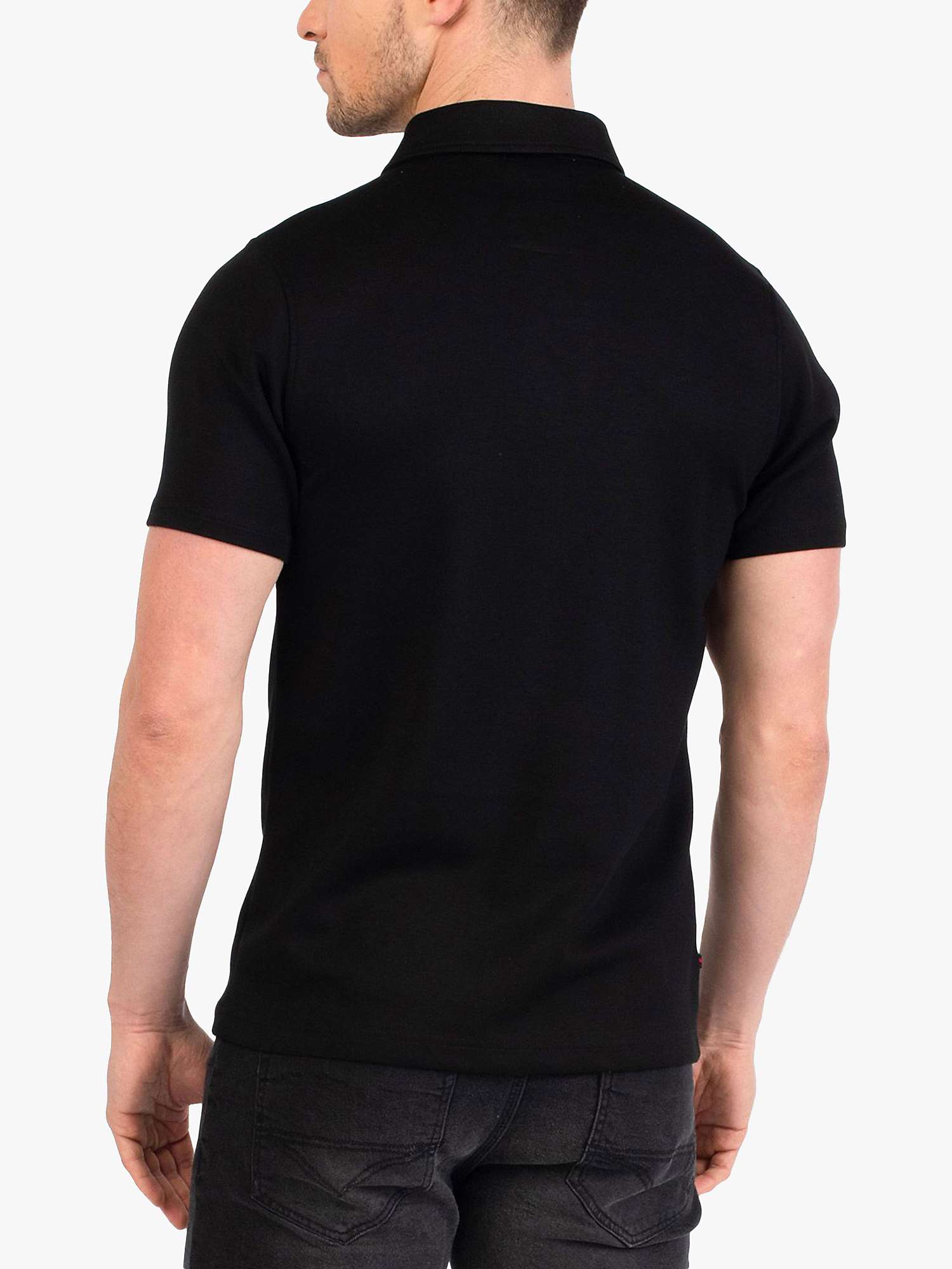 Buy LUKE 1977 Hardy Short Sleeve Zip Up Polo Top Online at johnlewis.com