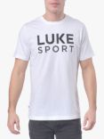 LUKE 1977 Logo Cotton Short Sleeve T-Shirt, White Jet Black