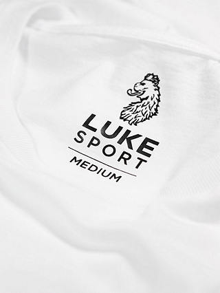 LUKE 1977 Logo Cotton Short Sleeve T-Shirt, White Jet Black