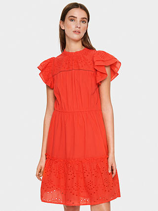 Saint Tropez Tilly Broderie Anglaise Dress, Hibiscus