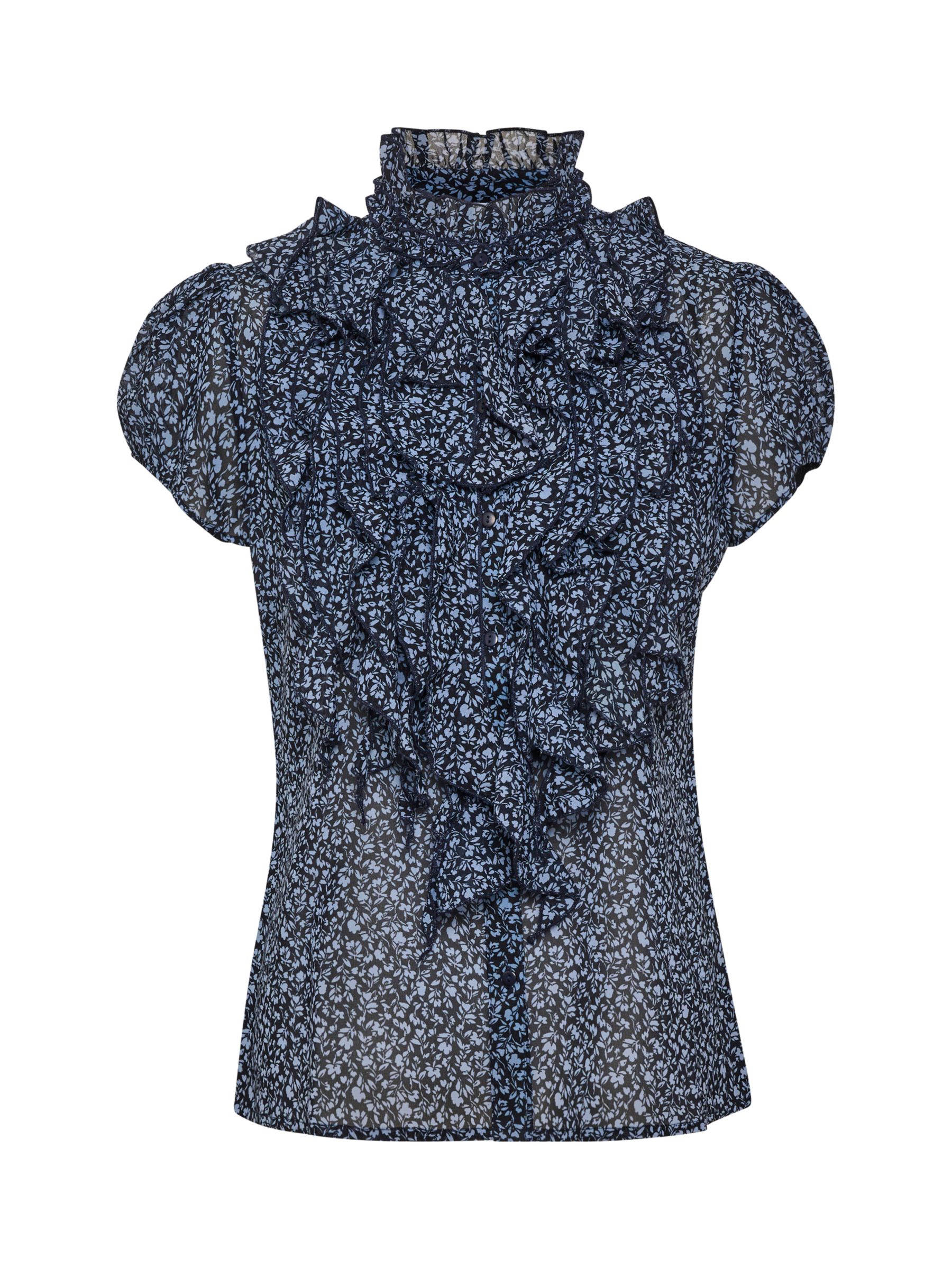 Saint Tropez Lilja Floral Blouse, Night Sky Ditsy at John Lewis & Partners