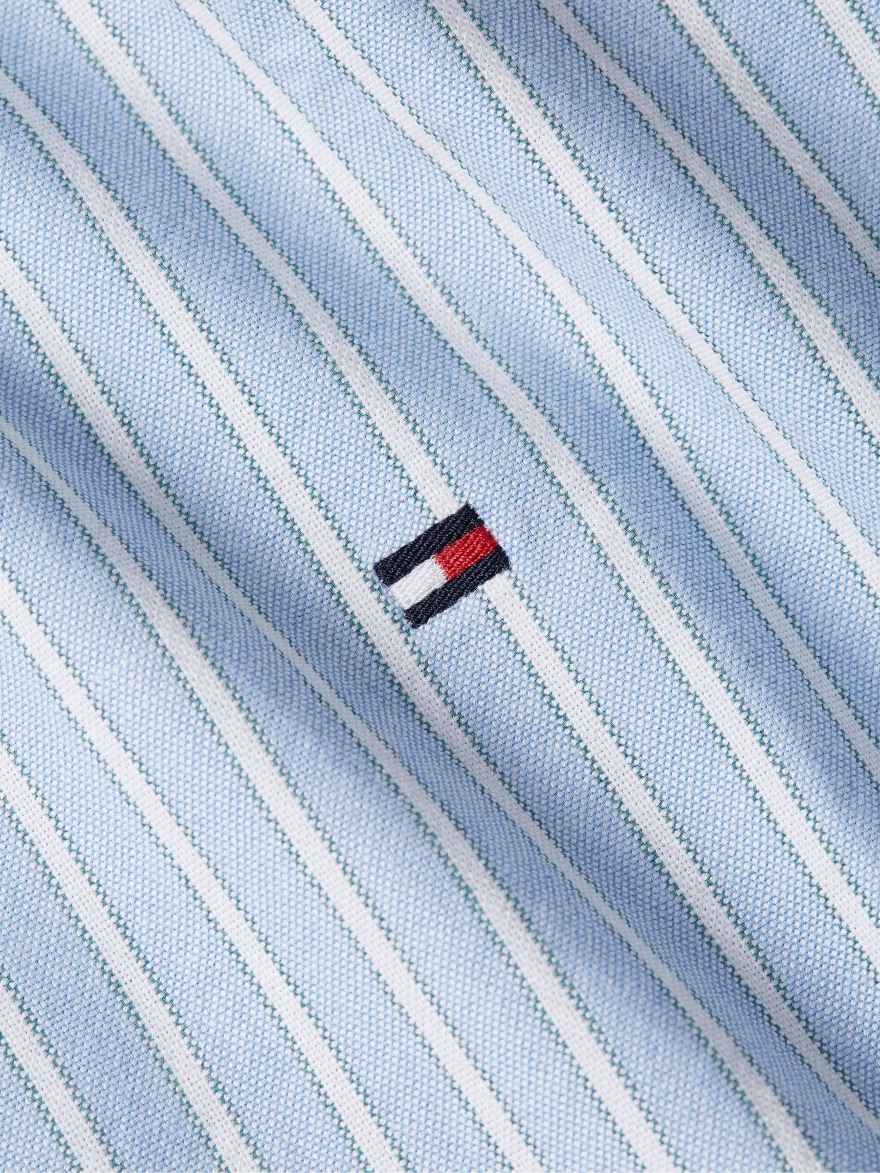 Buy Tommy Hilfiger Oxford Candy Stripe Shirt, Vessel Blue/White Online at johnlewis.com