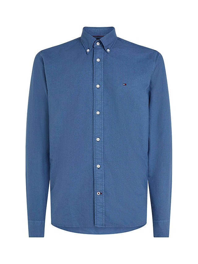 Tommy Jeans Dyed Cotton Shirt, Blue Coast