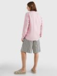 Tommy Hilfiger Pigment Long Sleeve Linen Shirt, Classic Pink