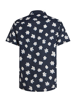 Tommy Hilfiger Linen Floral Shirt, Desert Sky / White