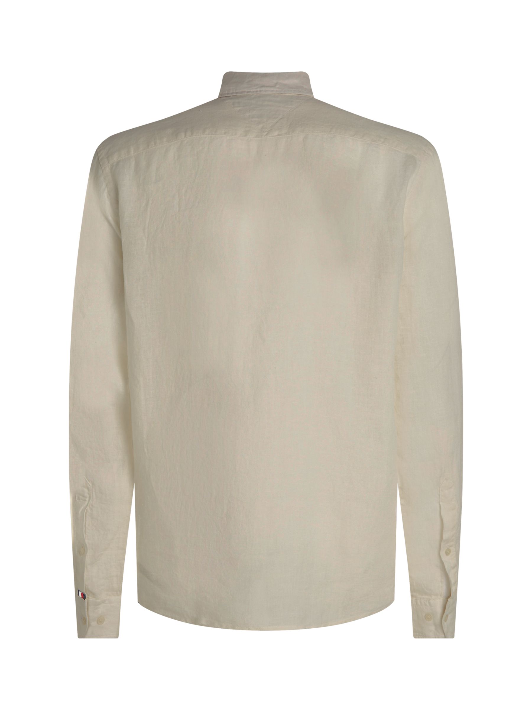 Tommy Hilfiger Pigment Dyed Long Sleeve Shirt, Stone at John Lewis ...