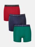 British Boxers Logo Band Trunks, Pack of 3, Heritage Mix