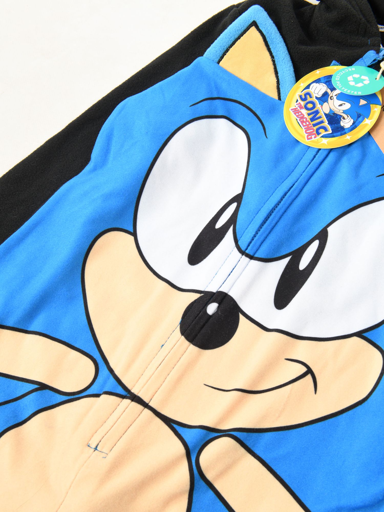 Brand Threads Kids' Sonic The Hedgehog Onesie, Black, 5-6 years