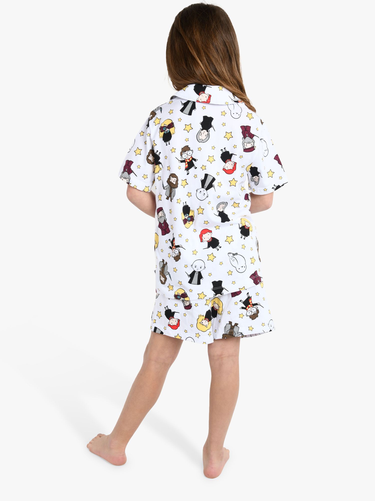 Buy Brand Threads Kids' Disney Harry Potter Short Pyjama Set, White Online at johnlewis.com