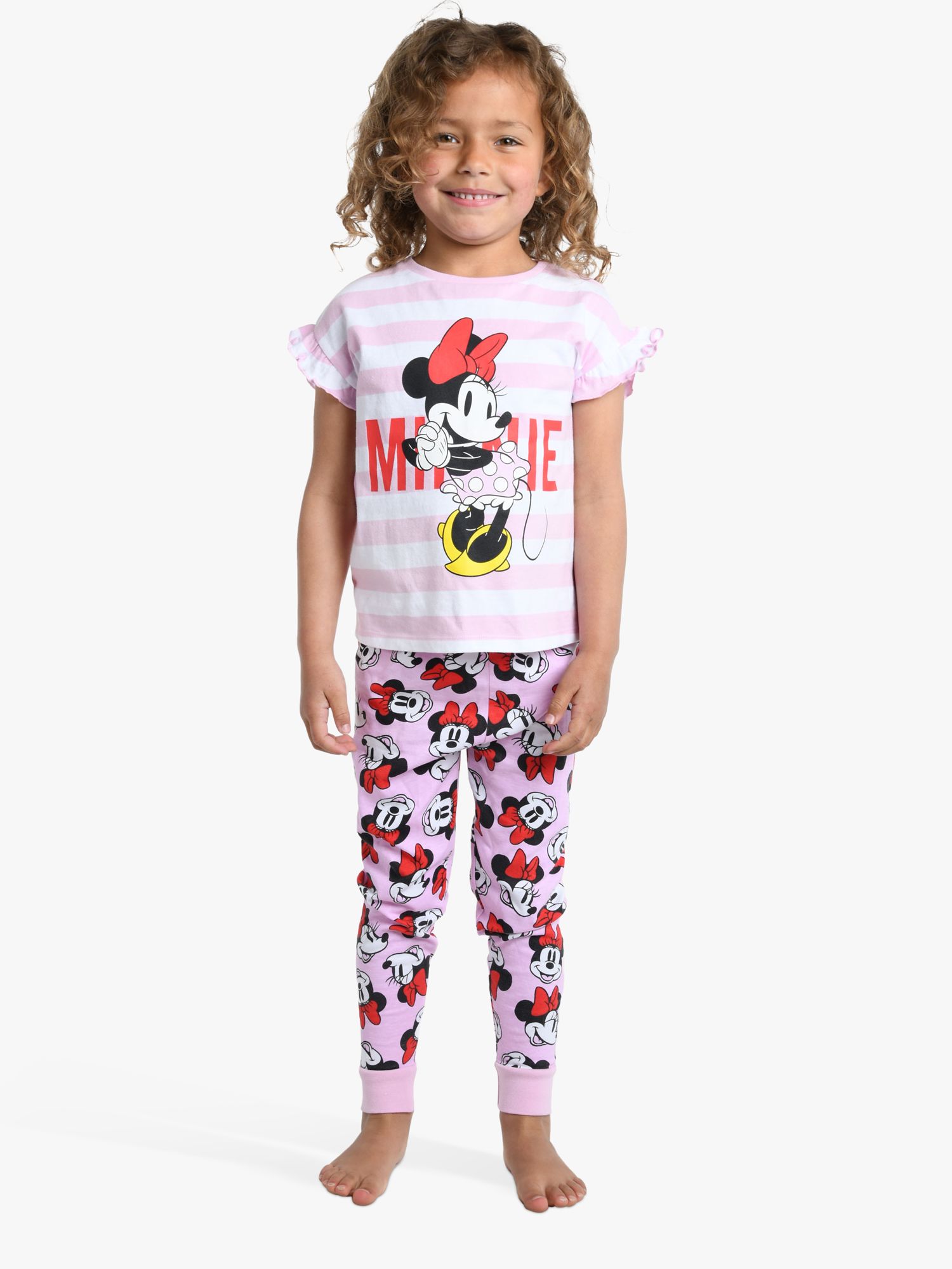 Disney Minnie Mouse Toddler Girls Bathrobe Robe Pajamas Pink