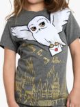 Brand Threads Kids' Harry Potter Hedwig Pyjama Set, Grey