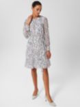 Hobbs Frances Print Dress, White/Multi