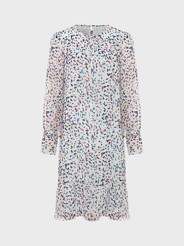 Hobbs Frances Print Dress, White/Multi