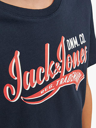 Jack & Jones Kids' Logo T-Shirt, Navy