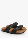 John Lewis Two Strap Footbed Leather Sandals