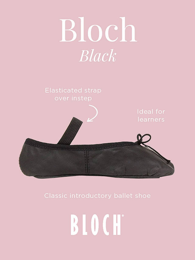 Trotters Kids' Bloch Ballet Shoes, Black