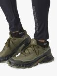 Salomon ALPHACROSS 5 Men's Gore-Tex Running Shoes, Olive Green/Black