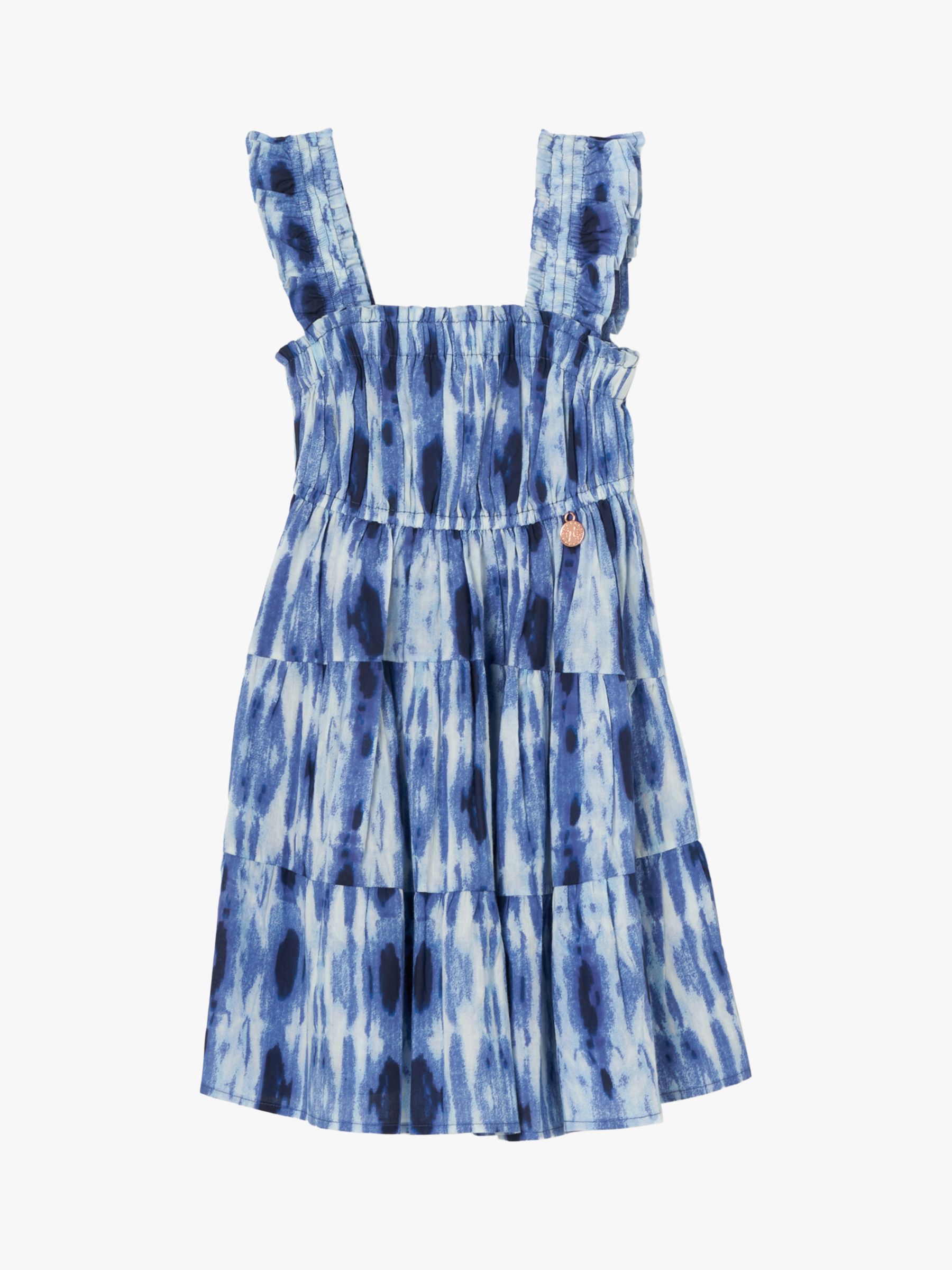 Buy Angel & Rocket Kids' Tie Dye Sun Dress, Blue Online at johnlewis.com