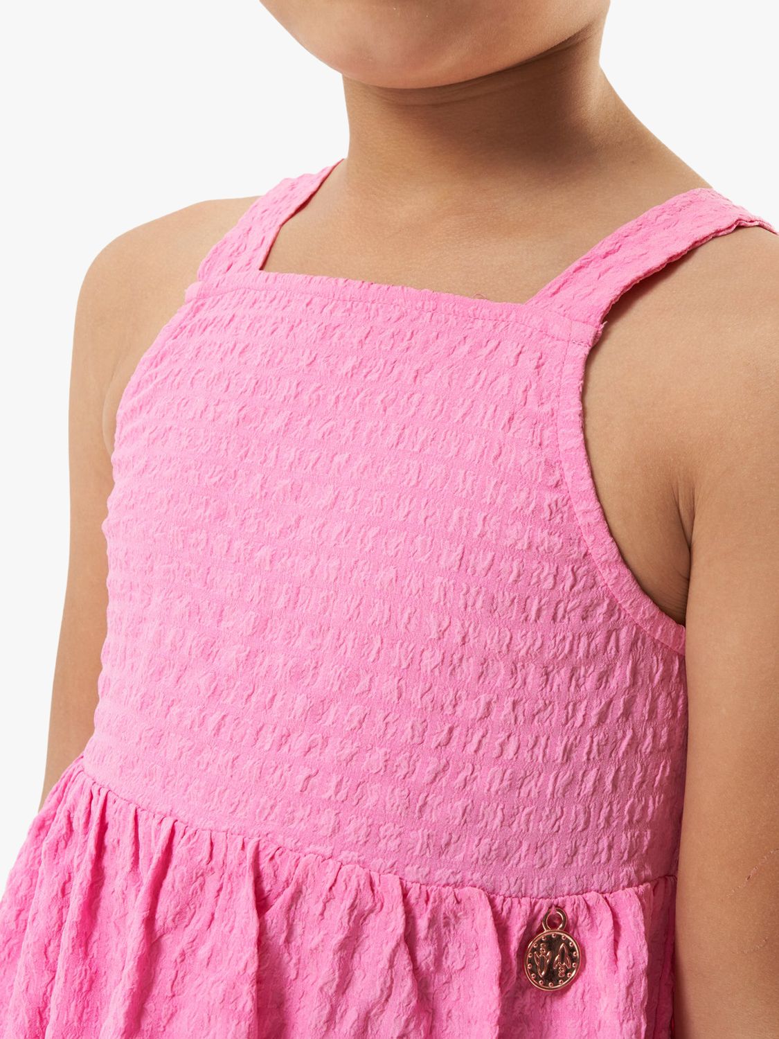 Angel & Rocket Kids' Tia Crinkle Sun Dress, Pink, 9 years
