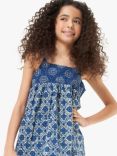 Angel & Rocket Kids' Thea Batik Print Top, Blue