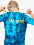 Angel & Rocket Kids' Elliot Tie Dye T-Shirt, Blue