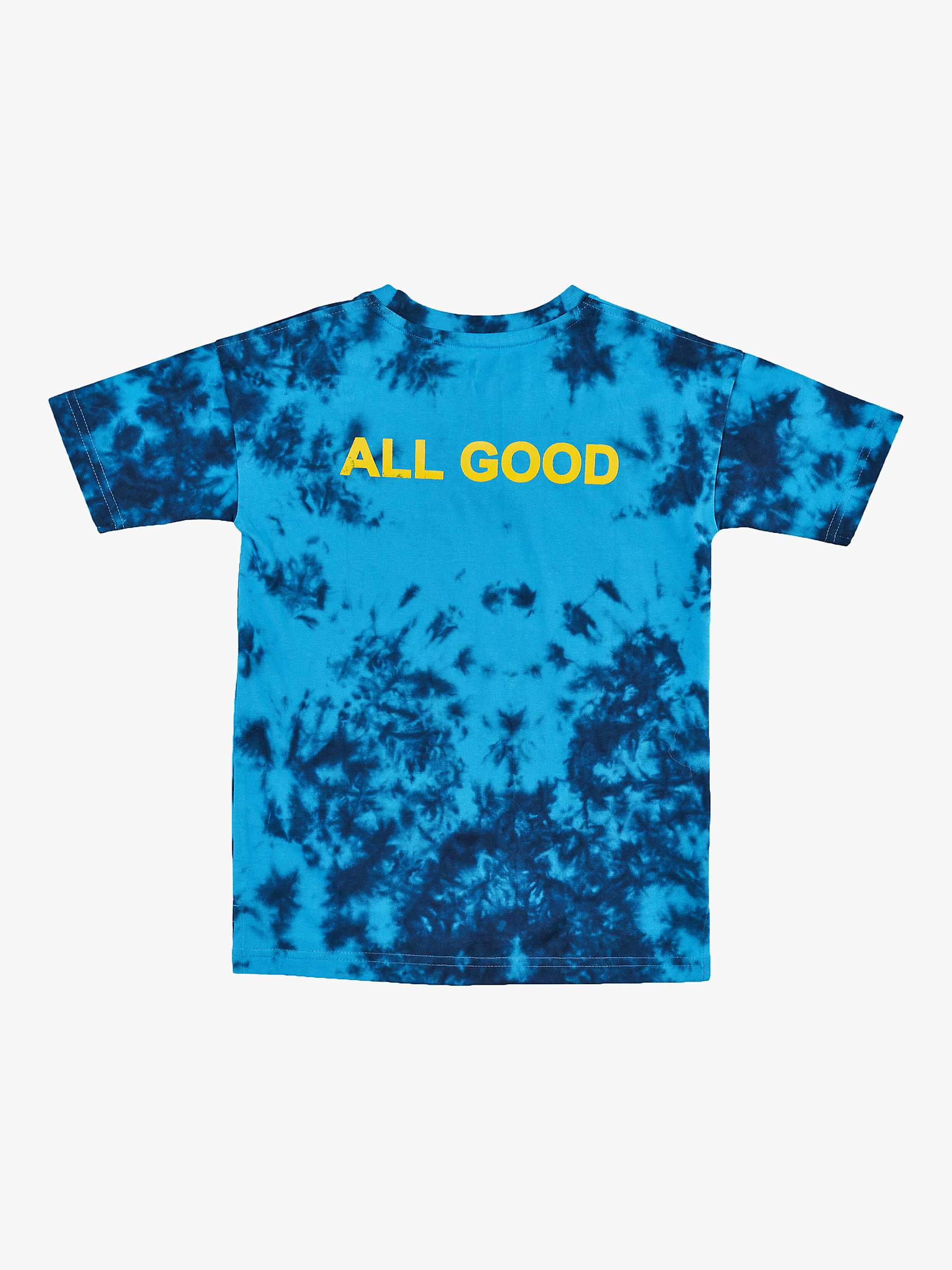 Buy Angel & Rocket Kids' Elliot Tie Dye T-Shirt, Blue Online at johnlewis.com