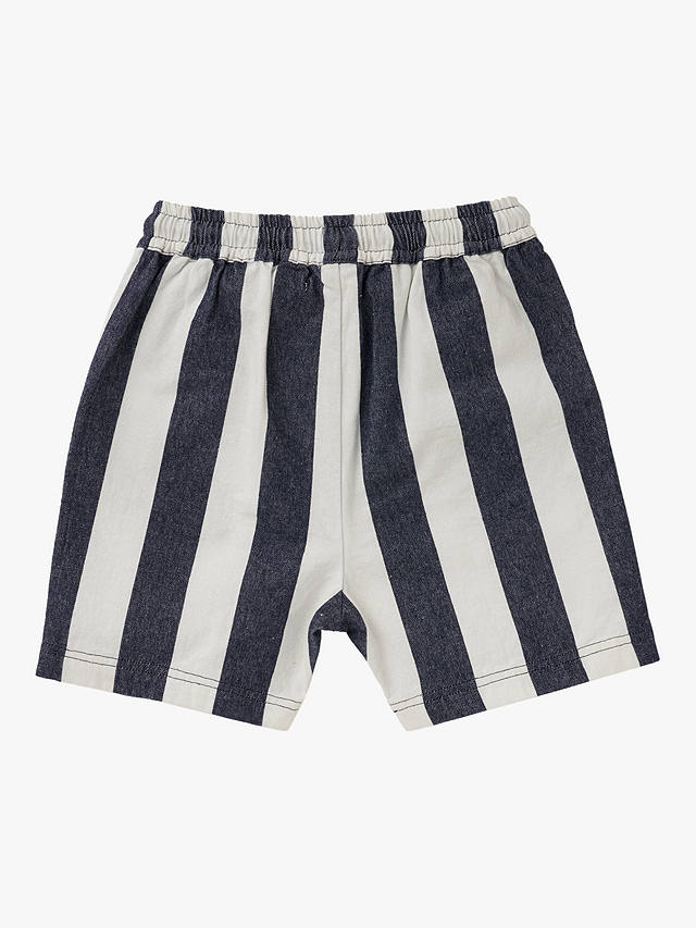 Angel & Rocket Kids' Jensen Striped Shorts, Navy