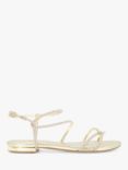 Dune Wide Fit Nightly Jewel Sandals, Champagne, Champagne