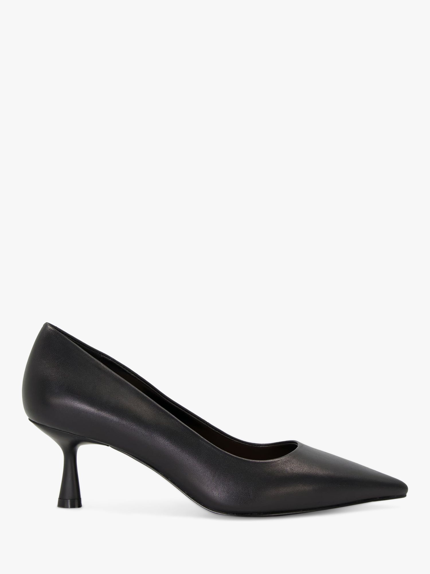 Dune Wide Fit Angelina Leather Court Shoes