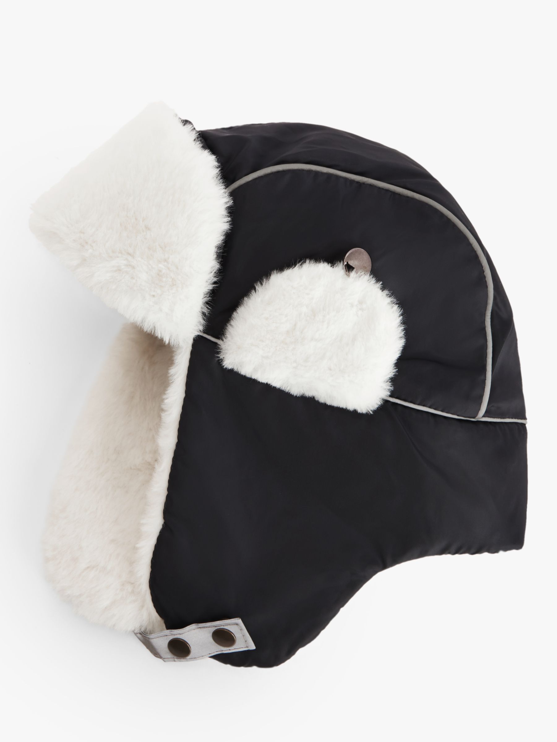 John Lewis Kids' Funny Face Trapper Hat, Green at John Lewis & Partners