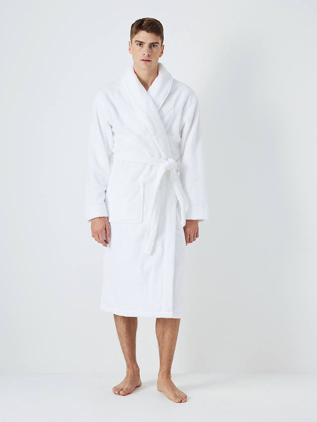 John Lewis Premium Luxury Towelling Robe, White