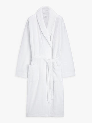 John Lewis Premium Luxury Towelling Robe, White