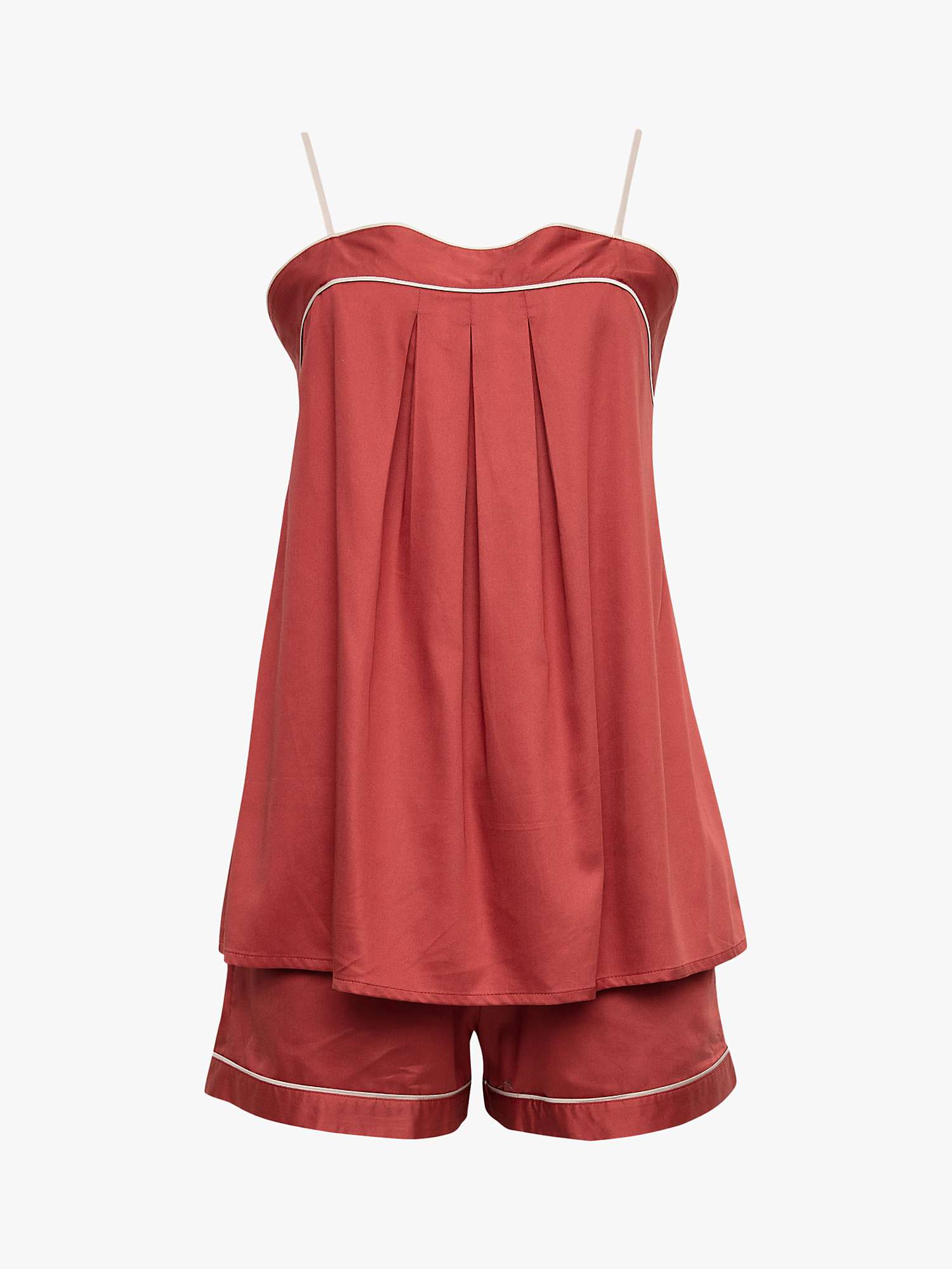 Buy Fable & Eve Islington Strappy Cami Pyjamas, Burnt Orange Online at johnlewis.com