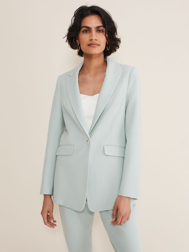 Phase Eight Eira Fitted Blazer Duck Egg 6