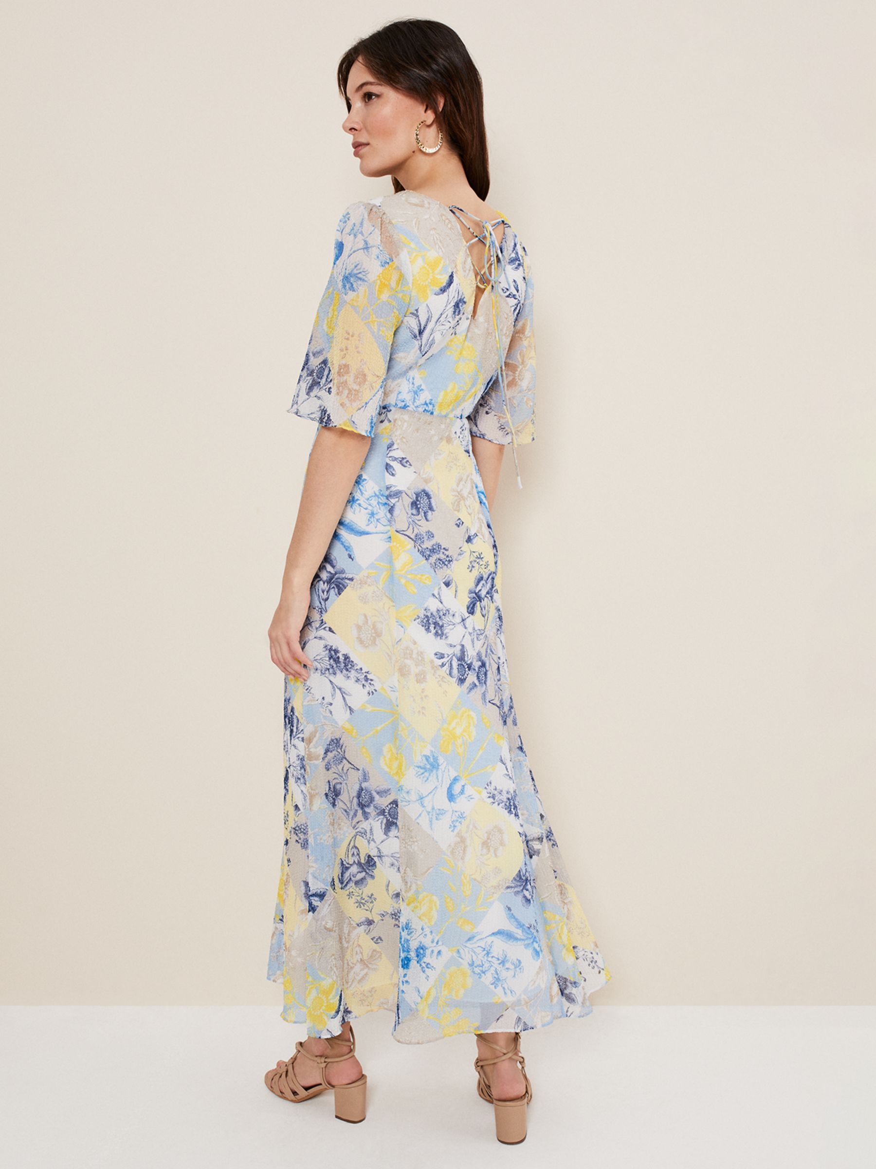 Phase Eight Akia Patchwork Print Maxi Dress, Blue/Multi at John Lewis ...