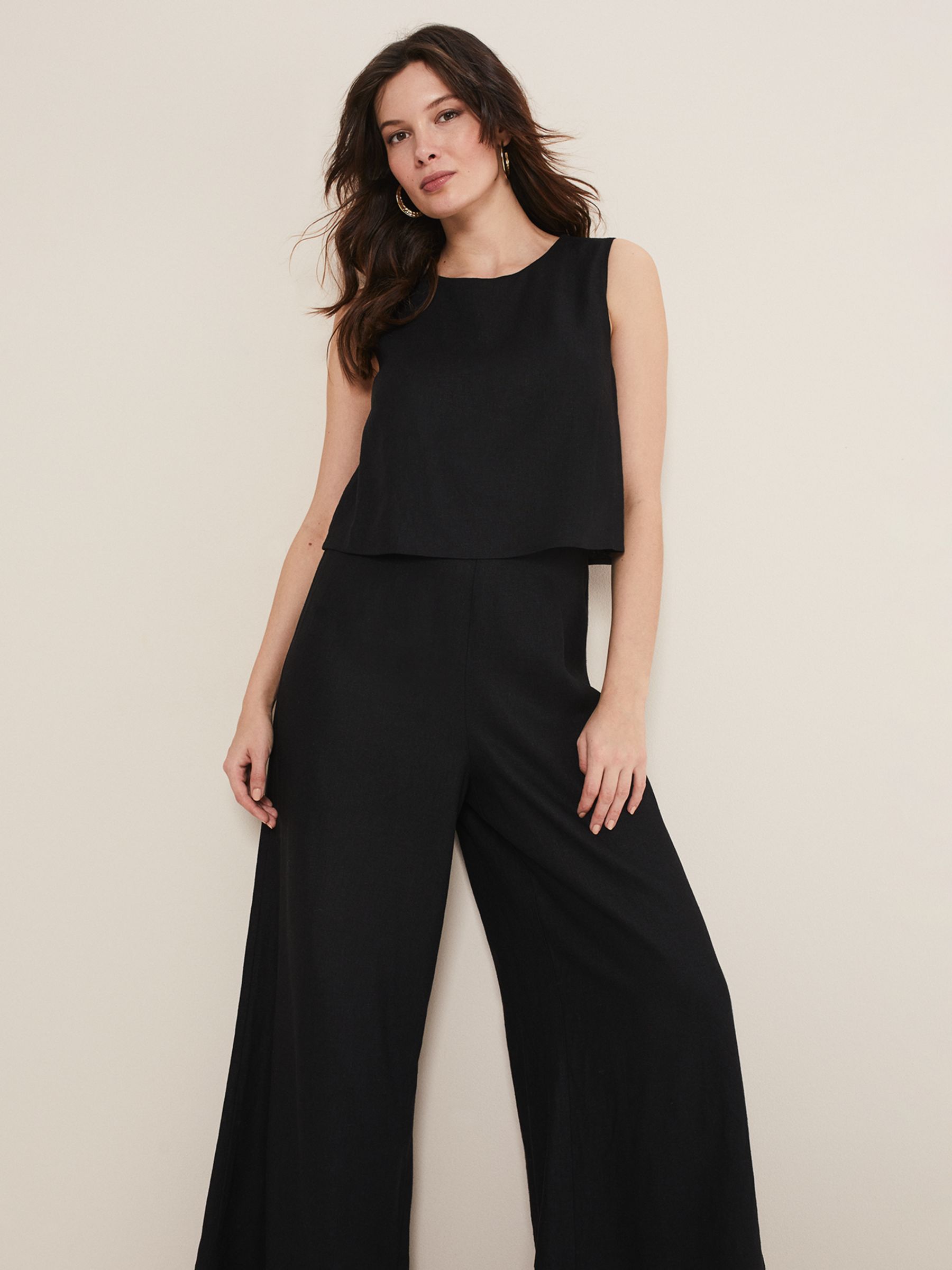 Phase Eight Aubrey Linen Blend Jumpsuit