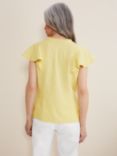 Phase Eight Ines Linen Top, Yellow