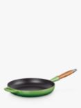 Le Creuset Cast Iron Signature Frying Pan with Wood Handle, Bamboo