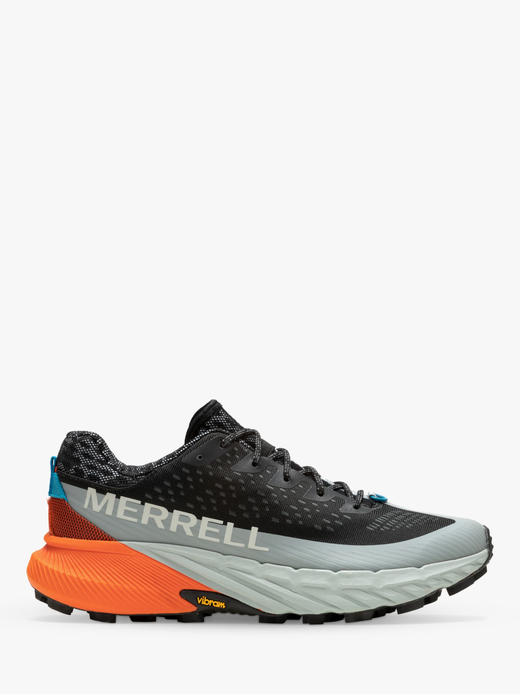 Merrell Agility Peak 5 Men's Trail Running Shoes, Black/Tangerine, 9