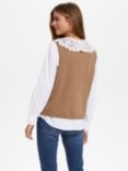 Saint Tropez Mila Knitted Vest Top, Tiger's Eye Melange