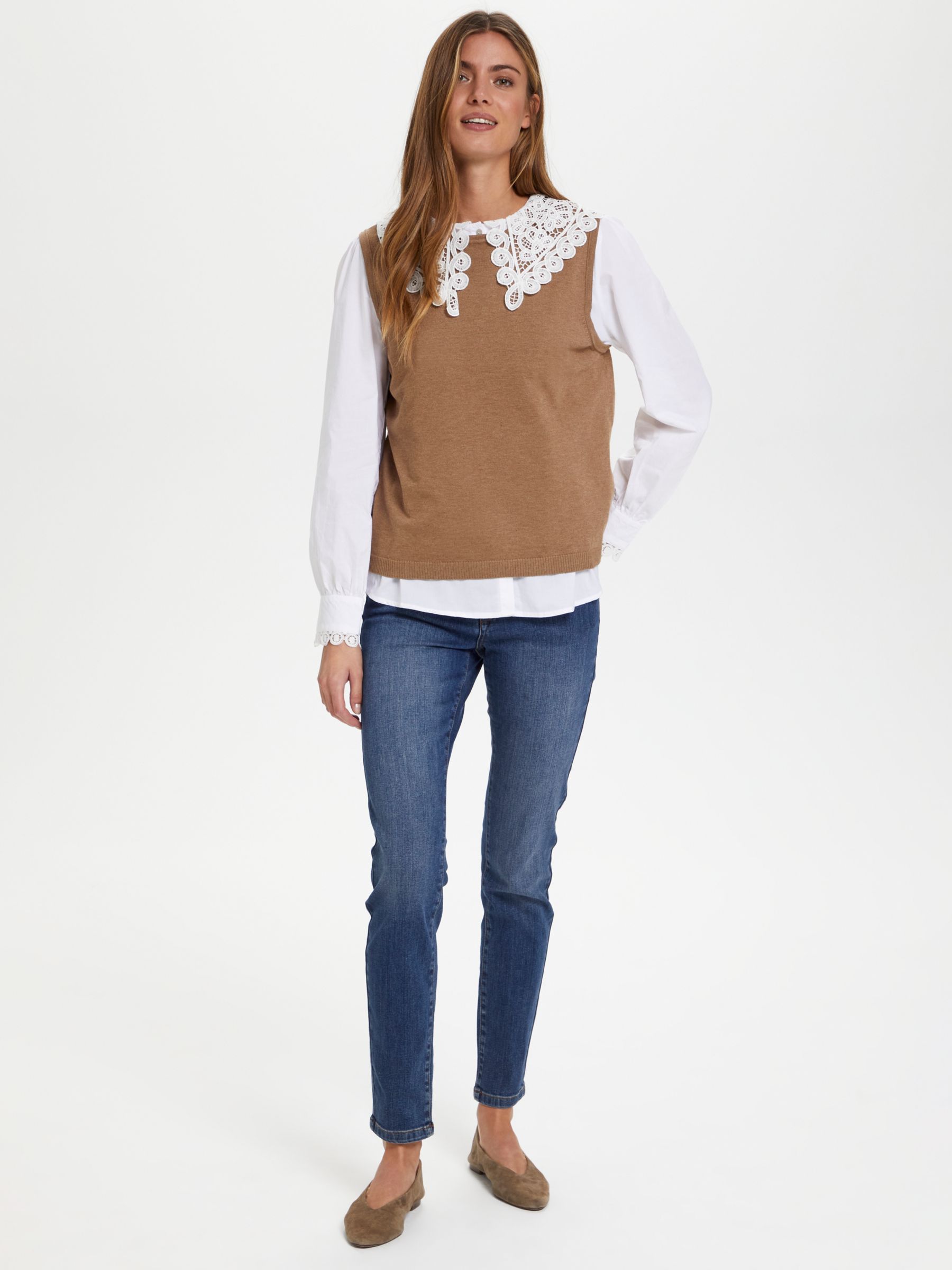 Buy Saint Tropez Mila Knitted Vest Top Online at johnlewis.com