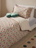 John Lewis Kids' Folk Floral Reversible Pure Cotton Duvet Cover & Pillowcase Set, Multi