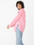 HUSH Perry Stripe Shirt, Neon Pink