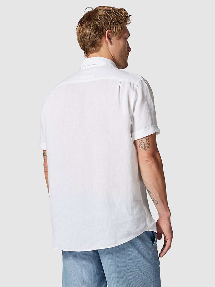 Rodd & Gunn Waiheke Short Sleeve Original Fit Linen Shirt, Snow at John ...