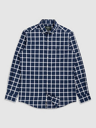 Rodd & Gunn Oxford Check Long Sleeve Sports Fit Cotton Shirt, Navy/Multi