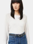 Jigsaw Cotton Luxe Raglan Sleeve Top